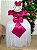 Vestido Infantil Dama de Honra Longo Pink Mari Peito Saia Branca - Imagem 3