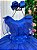 Vestido Infantil Longo Azul Royal Daminha - Imagem 5