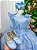 Vestido Infantil Longo Azul Bebe Formatura - Imagem 3