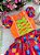 Conjunto Junino Luxo Manu Laranja Neon - Imagem 3