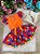 Conjunto Junino Luxo Manu Laranja Neon - Imagem 4