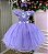 Vestido Jardim Encantado Lilás Apliques em Borboletas - Imagem 2