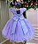 Vestido Jardim Encantado Lilás Apliques em Borboletas - Imagem 5