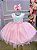Vestido Jardim Encantado Rosa Festa Luxo - Imagem 1