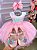 Vestido Jardim Encantado Rosa Festa Luxo - Imagem 5