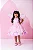 Vestido Jardim Encantado Rosa Bebe Isis Luxinho - Imagem 8