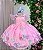 Vestido Jardim Encantado Rosa Bebe Isis Luxinho - Imagem 2