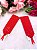 Luvas De Princesa Festa De Casamento Vermelho - Imagem 1