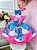 Vestido Infantil Stitch e Angel Apaixonado Luxo Menina Festa - Imagem 1