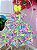 Vestido Infantil Barbie Colorido Neon Broche de Laço - Imagem 6