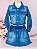 Conjunto Infantil Jaqueta e Saia Jeans Azul Luxo - Imagem 1
