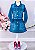 Conjunto Infantil Jaqueta e Saia Jeans Azul Luxo - Imagem 3