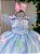 Vestido Jardim Encantado Isis Luxinho Azul Bebe - Imagem 6