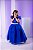 Vestido Infantil Longo Festa Luxo Azul Royal Amanda - Imagem 1