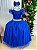 Vestido Infantil Longo Festa Luxo Azul Royal Amanda - Imagem 11