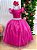 Vestido Infantil Longo Festa Luxo Pink Amanda - Imagem 2