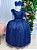 Vestido Infantil Longo Azul Petróleo - Imagem 2
