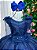 Vestido Infantil Longo Azul Petróleo - Imagem 6