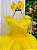 Vestido Infantil Longo Amarelo Bela - Imagem 6