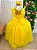 Vestido Infantil Longo Amarelo Bela - Imagem 4
