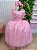 Vestido Infantil Longo Rosa Bebe Formatura - Imagem 2