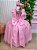 Vestido Infantil Longo Rosa Bebe Formatura - Imagem 4