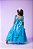 Vestido Infantil Longo Azul Tiffany Daminha - Imagem 5
