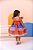 Fantasia Infantil Junino Laranja Colorido Luxo Festas - Imagem 5