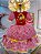 Fantasia Infantil Junino Festas Vermelho Xadrez Colorido - Imagem 1