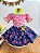 Conjunto Junino Rosa Xadrez Cropped Mini Saia Azul - Imagem 4