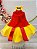 Vestido Branca de Neve Fantasia Infantil Princesa com Capa - Imagem 4