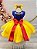 Vestido Branca de Neve Fantasia Infantil Princesa com Capa - Imagem 5