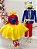 Vestido Branca de Neve Fantasia Infantil Princesa com Capa - Imagem 1