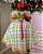 Vestido Junino Quadrilha Luxo Dois Corações Laranja - Imagem 4
