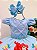 Vestido Infantil Ariel  Princesa Sereia Azul Strass Pérolas - Imagem 2
