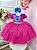 Vestido Infantil Pink e Azul Com Glitter Festas - Imagem 1