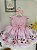 Vestido Minnie Confeiteira Corações Busto Infantil Luxo Festa - Imagem 7