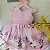 Vestido Minnie Confeiteira Corações Busto Infantil Luxo Festa - Imagem 3