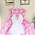 Vestido Minnie Rosa Bolinhas Brancas Busto Infantil Luxo Festa - Imagem 2