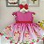 Vestido Moranguinho Baby Infantil Luxo Festa - Imagem 1