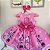 Vestido Minnie Margarida Faixa Festa Luxo - Imagem 2