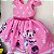 Vestido Minnie Margarida Faixa Festa Luxo - Imagem 3