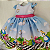 Vestido da Alice no país das Maravilhas Azul Infantil Festa Luxo - Imagem 1