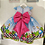 Vestido da Alice no país das Maravilhas Azul Infantil Festa Luxo - Imagem 2