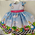 Vestido da Alice no país das Maravilhas Azul Infantil Festa Luxo - Imagem 1