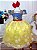Vestido Infantil Branca de Neve Renda Luxo Dourada e Strass - Imagem 1