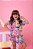 Conjunto Infantil Lilo e Stitch Rosa Luxo Festas - Imagem 3