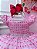 Vestido infantil Barbie Rosa Cinto de Pérolas e Strass - Imagem 2