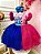 Vestido Infantil Stitch Angel Pink Azul Glitter Led Colorido - Imagem 4