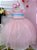 Vestido Infantil Chuva de Amor Busto Nervura Pompons - Imagem 1